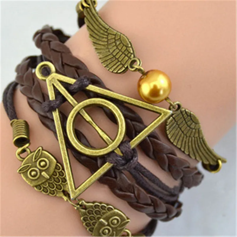 Owl Wings Peace Symbol Vintage All-match Bracelet