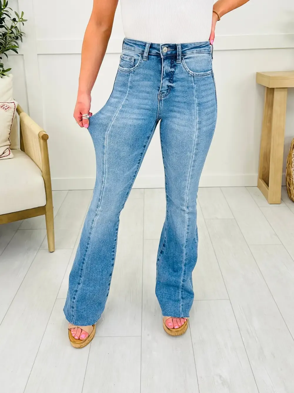 Long and Lean MOCO Exclusive Tummy Control Flare Jeans