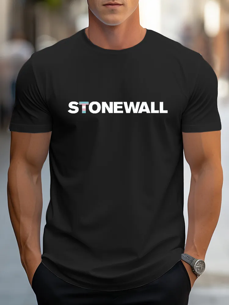 Pure Cotton Round-Neck Short-Sleeved Shirt Stonewall T-Shirt