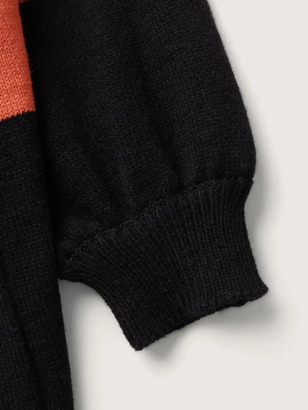 Halloween Elements Color Block Knit Cardigan