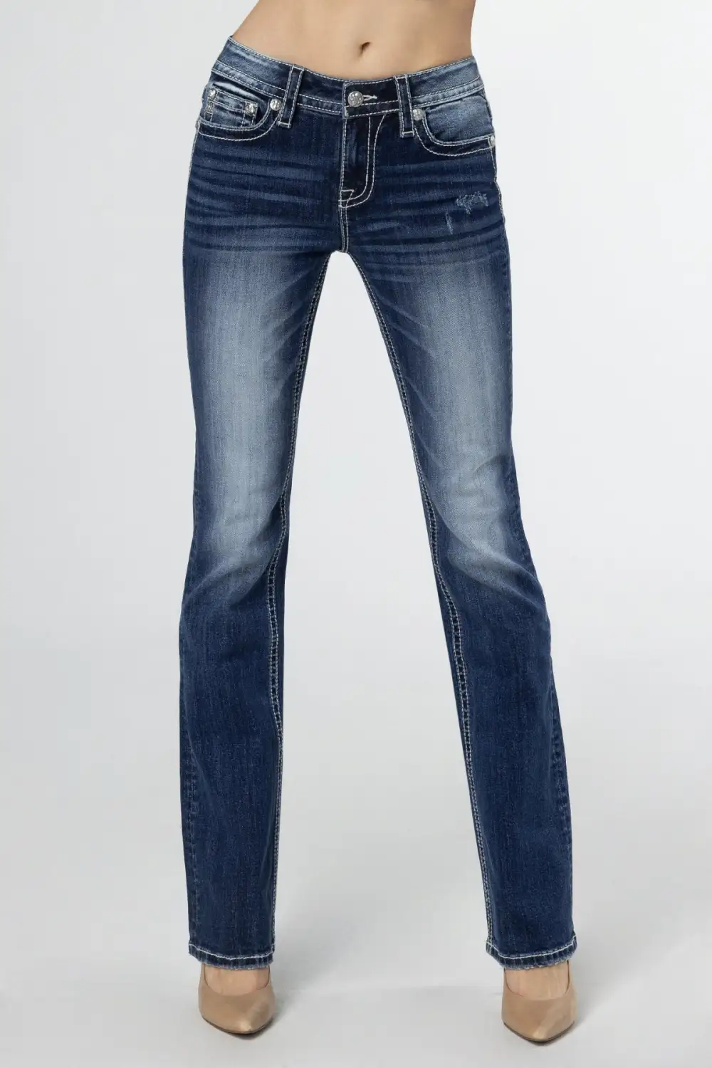 Shining Horseshoe Bootcut Jeans