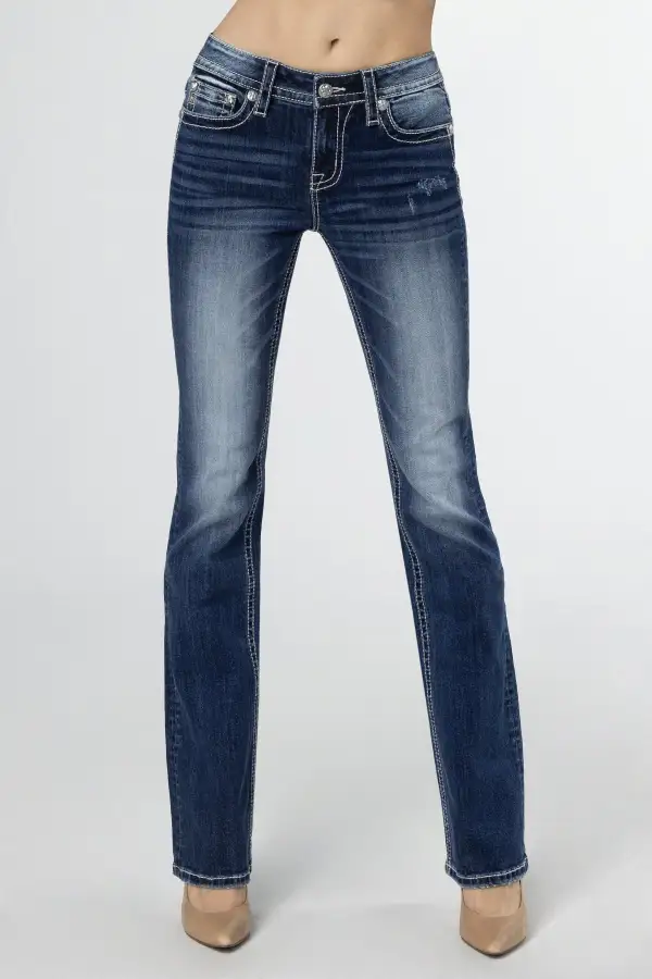 Shining Horseshoe Bootcut Jeans