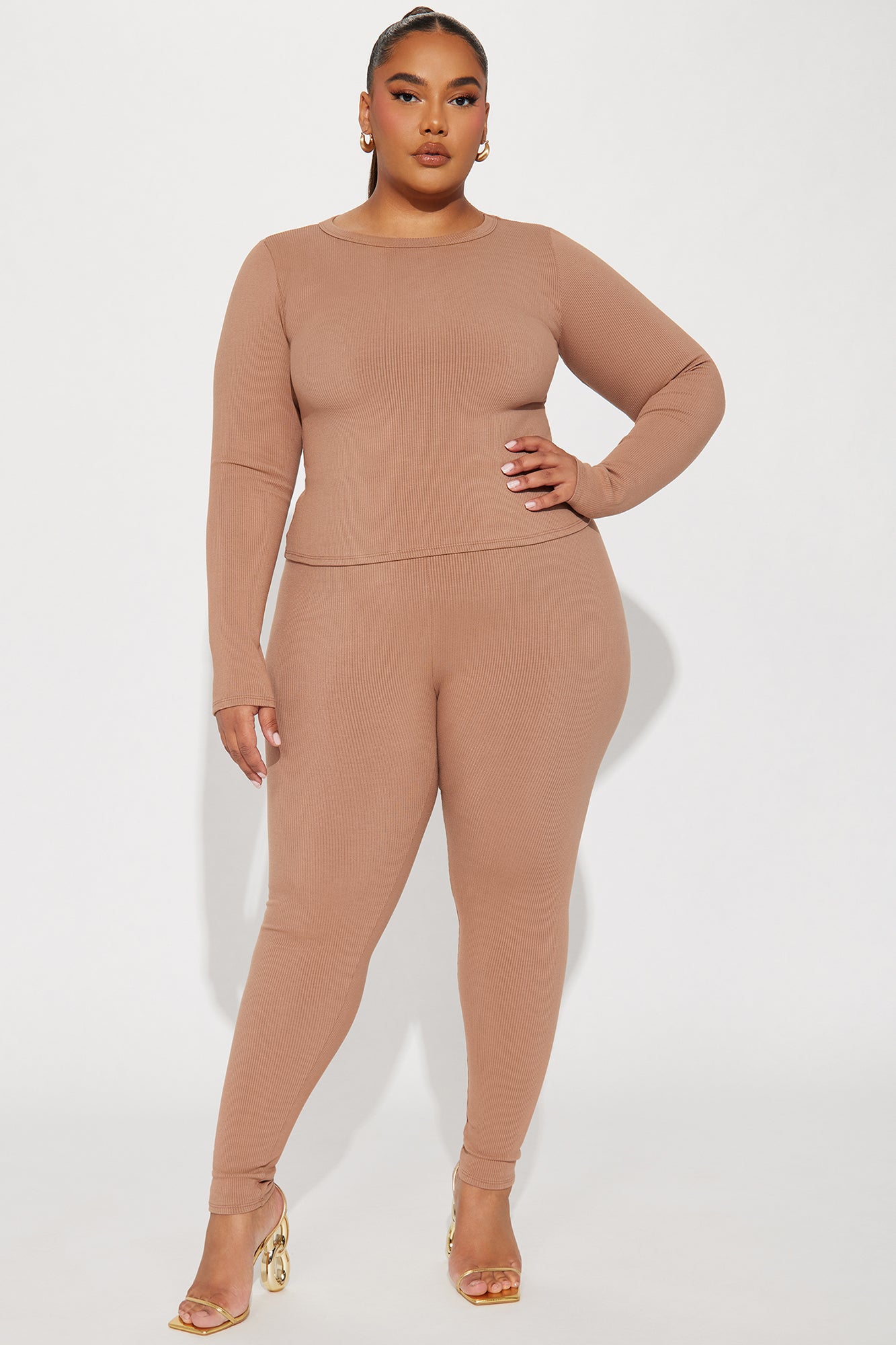 Braelynn Snatched Pant Set - Nude