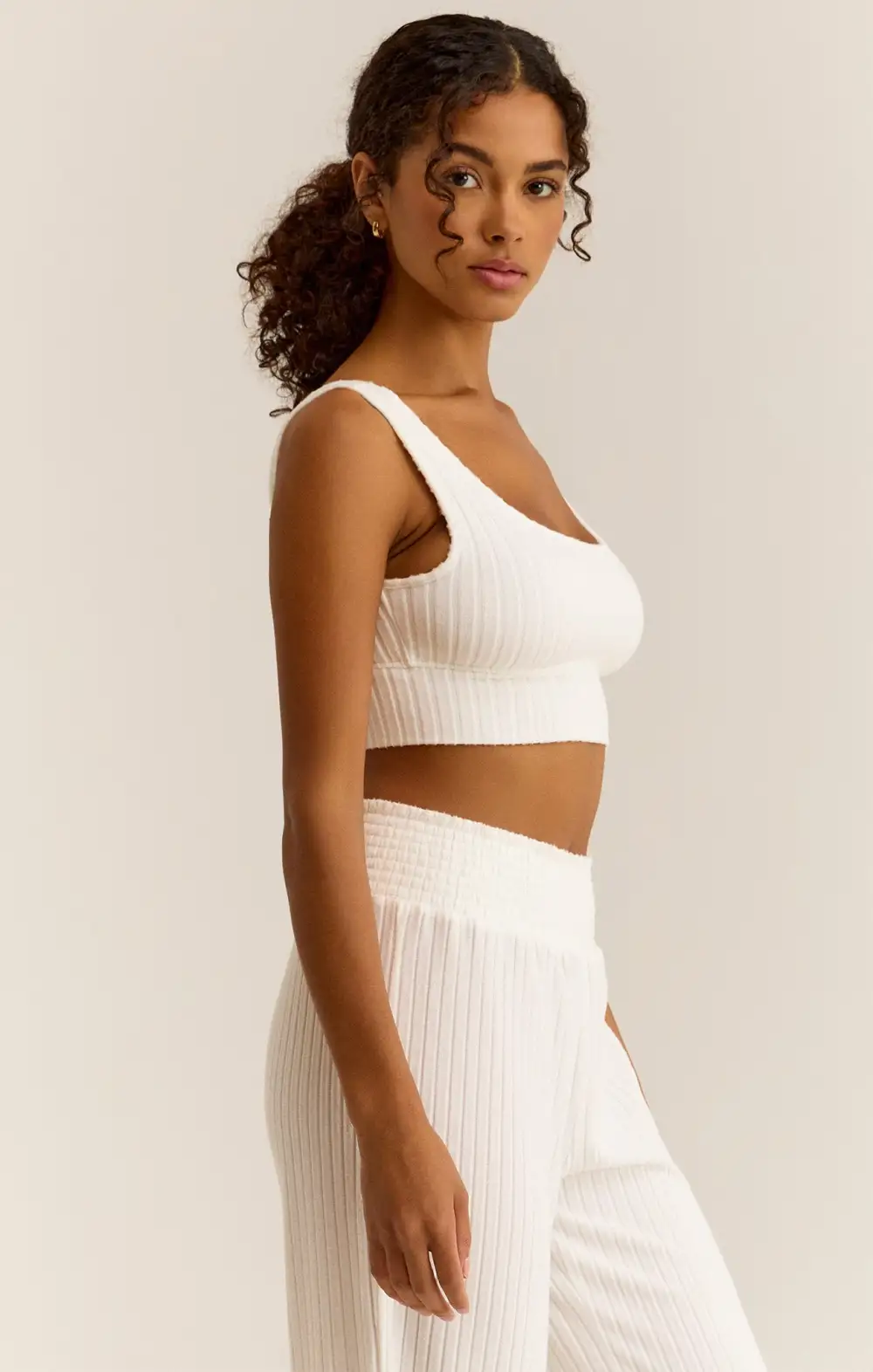 Dawn Smocked Rib Pant
