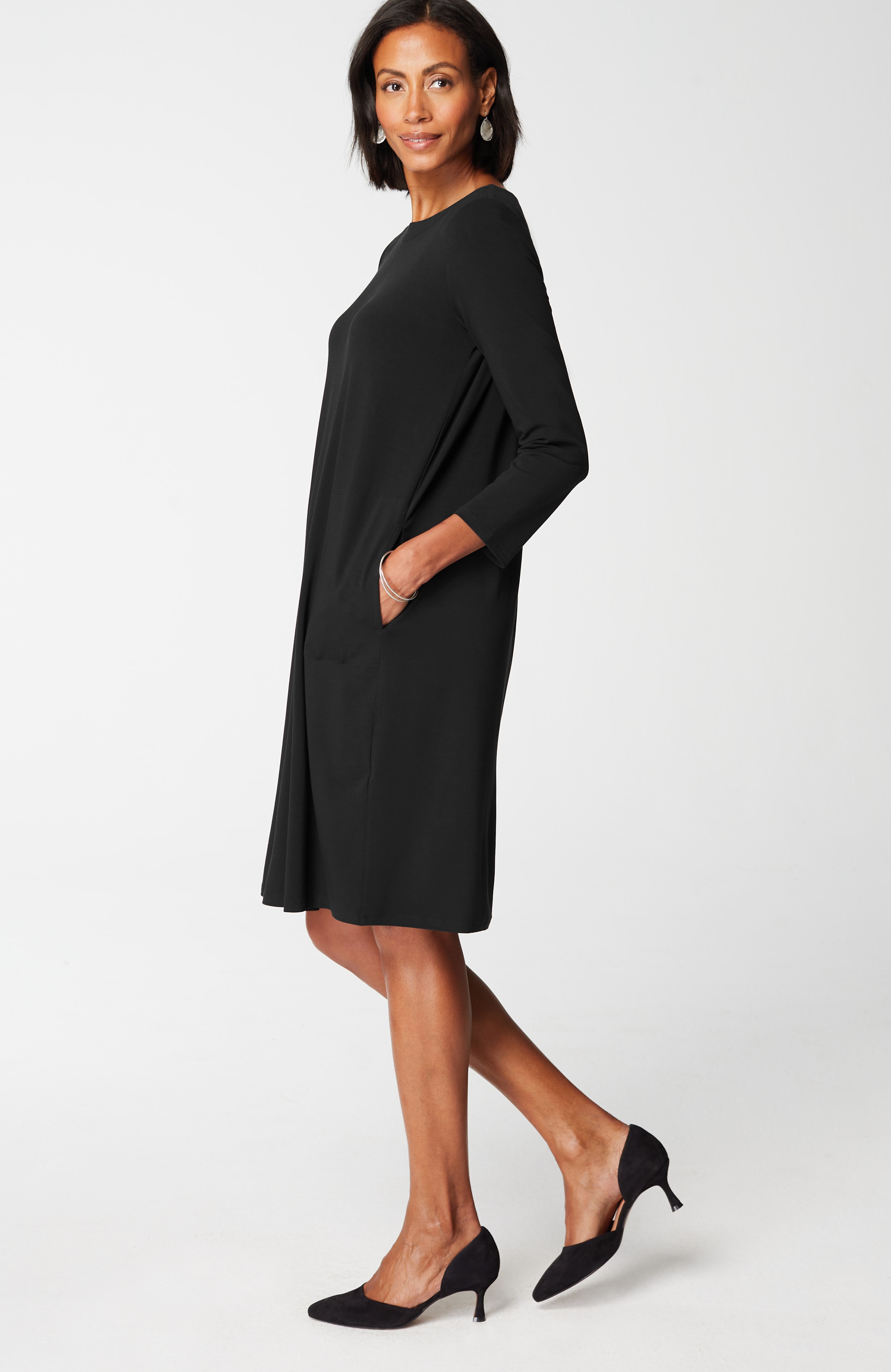 Wearever Knit Pleat-Back Dress