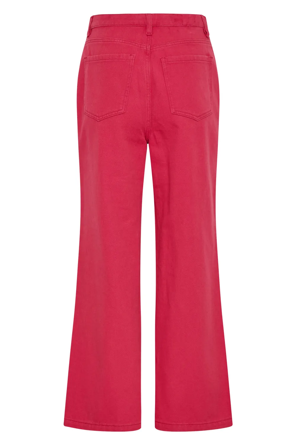 LTS Tall Bright Pink Cotton Twill Wide Leg Cropped Trousers