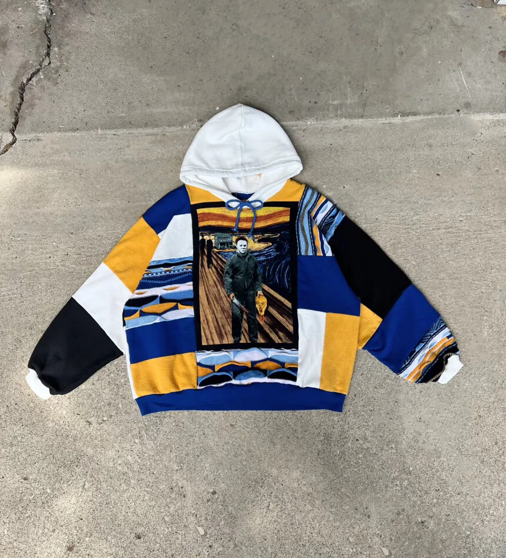 Navy hoodie how perfect and cozy piece for your Halloween day