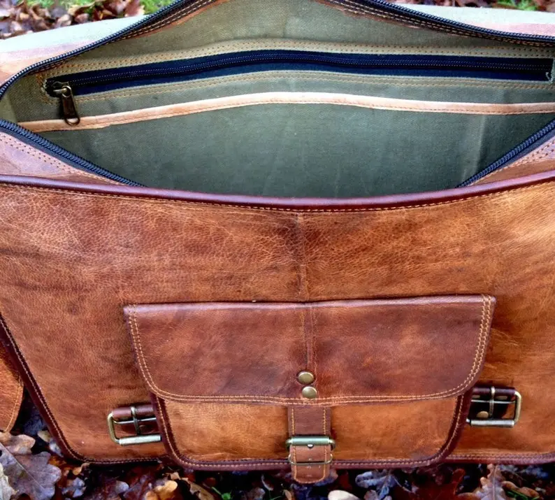 Leather Bag, Leather Satchel, Leather Messenger, Leather Briefcase, Laptop Bag Portfolio, Birthday Gift Idea, Messenger Bag