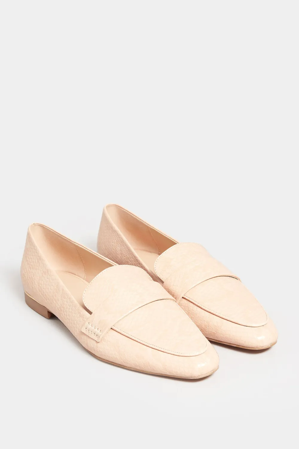 LTS Black Metal Trim Loafers In Standard Fit