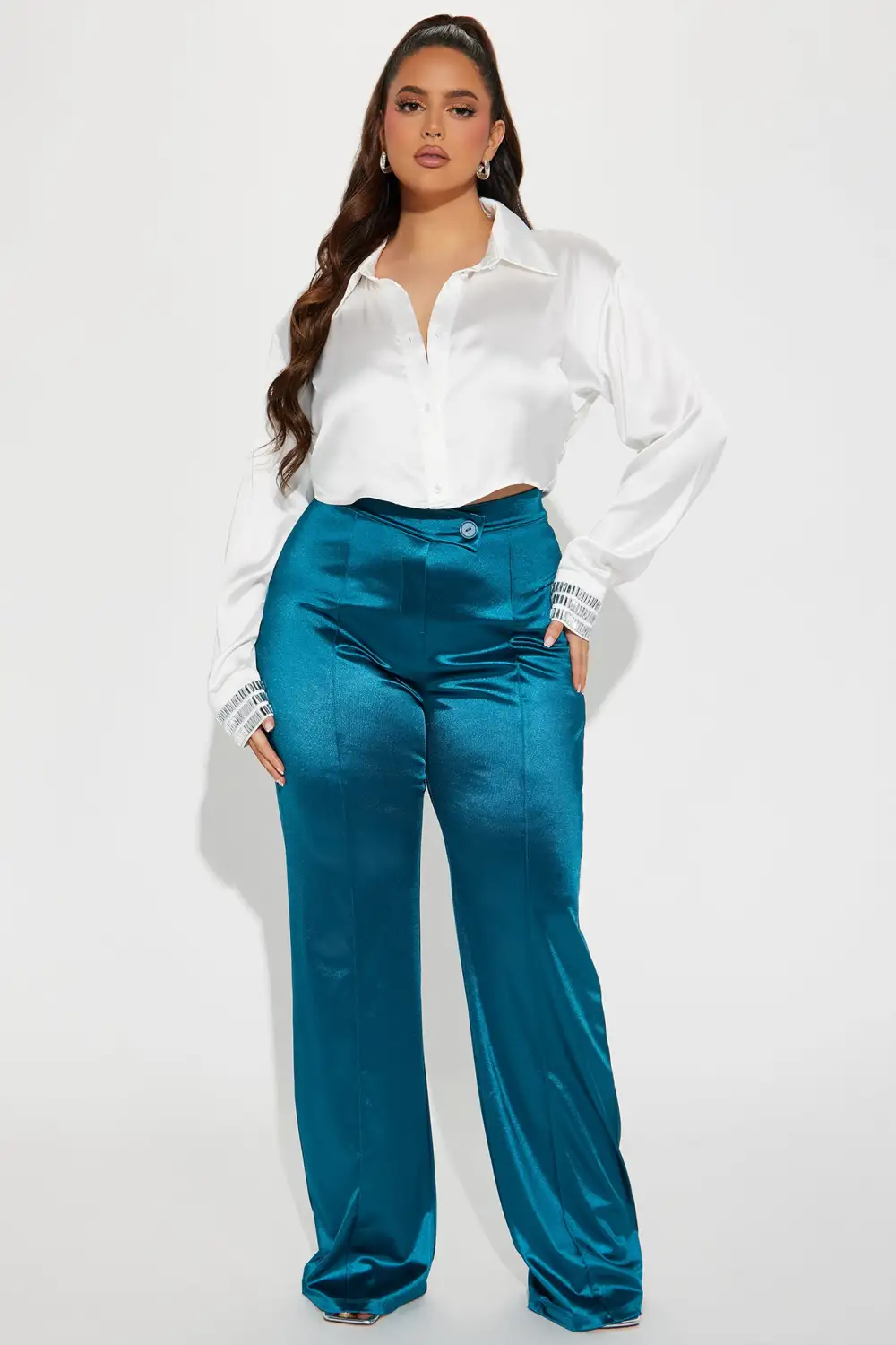 Parley Satin Shirt - White