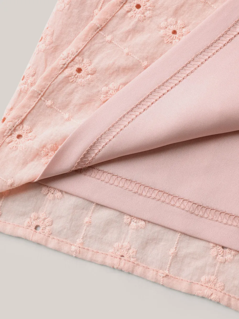 Textured Frill Trim Square Neck Blouse