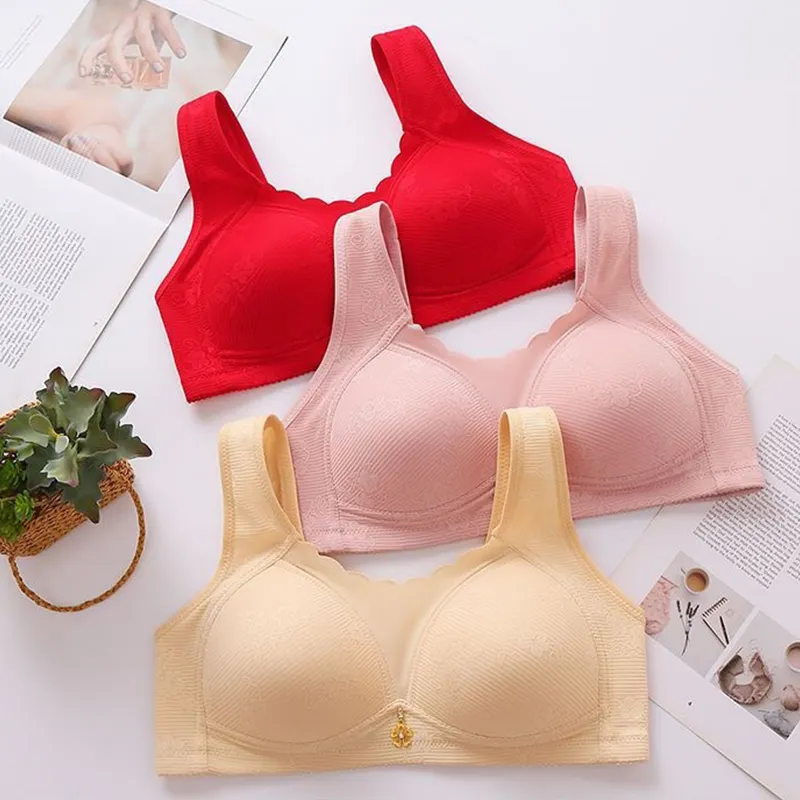 🔥BUY 1 GET 1 FREE(2packs)🔥Ladies Cotton Lace Full Cup Bra