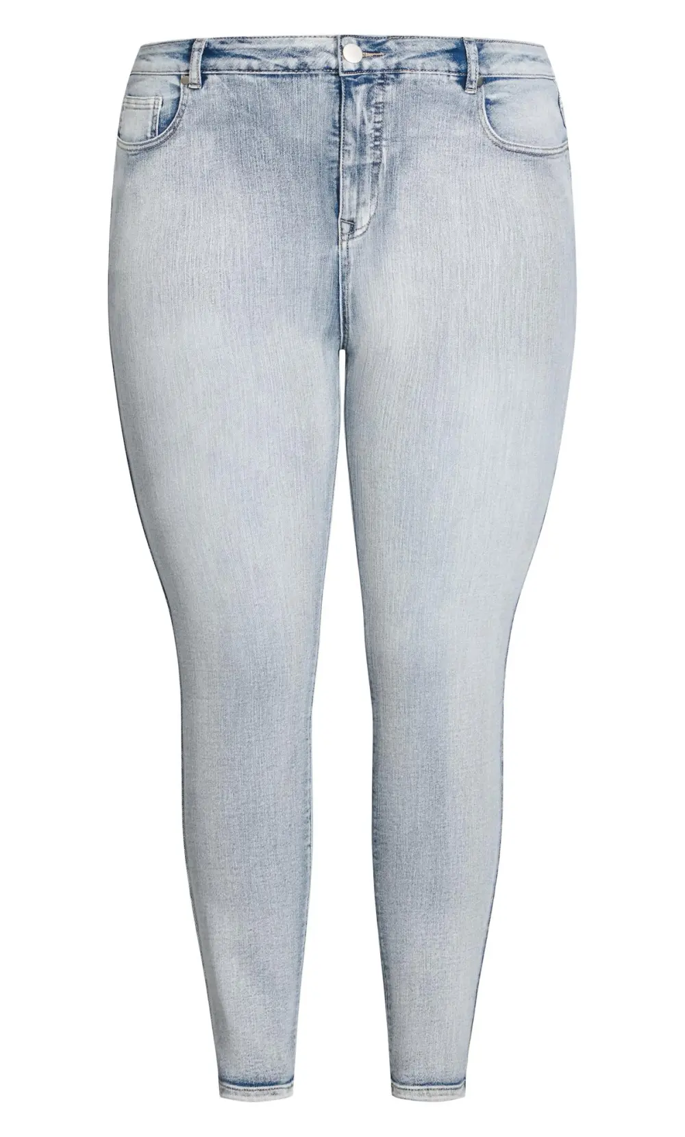 Evans Light Blue Wash Denim Slim Fit Jeans