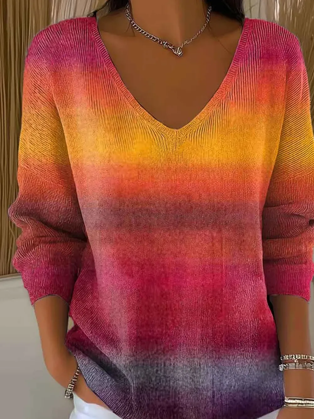 Casual Ombre Sweater
