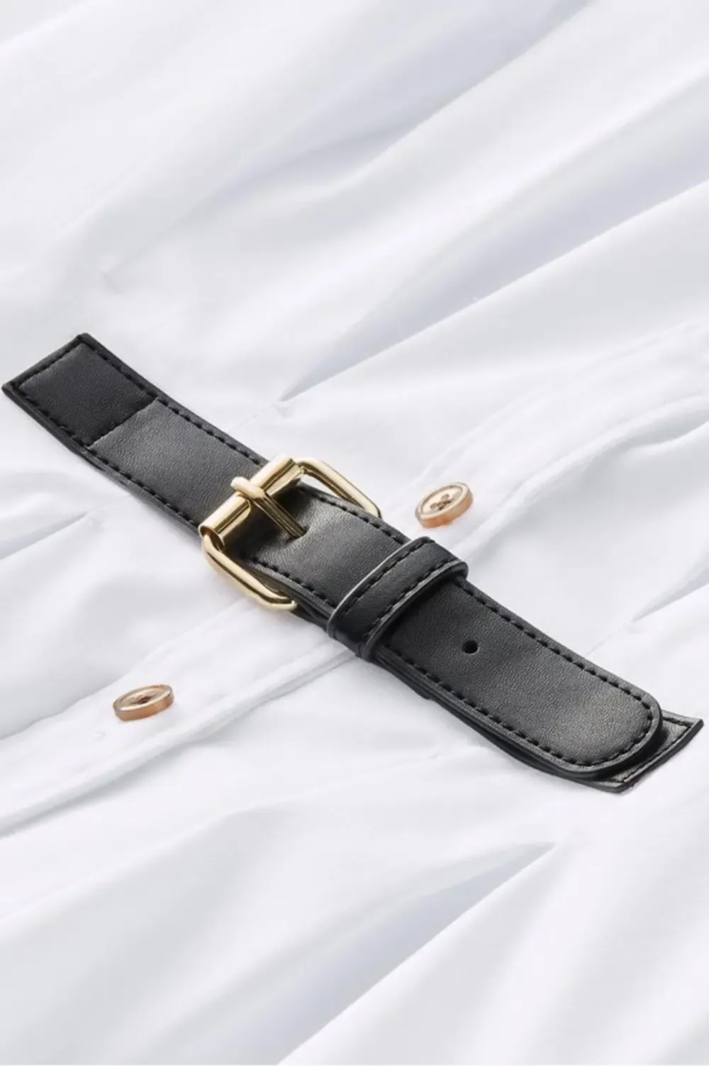 In A Cinch Button Front Tunic