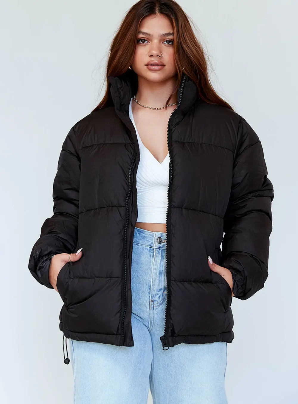 Selena Puffer Jacket Black