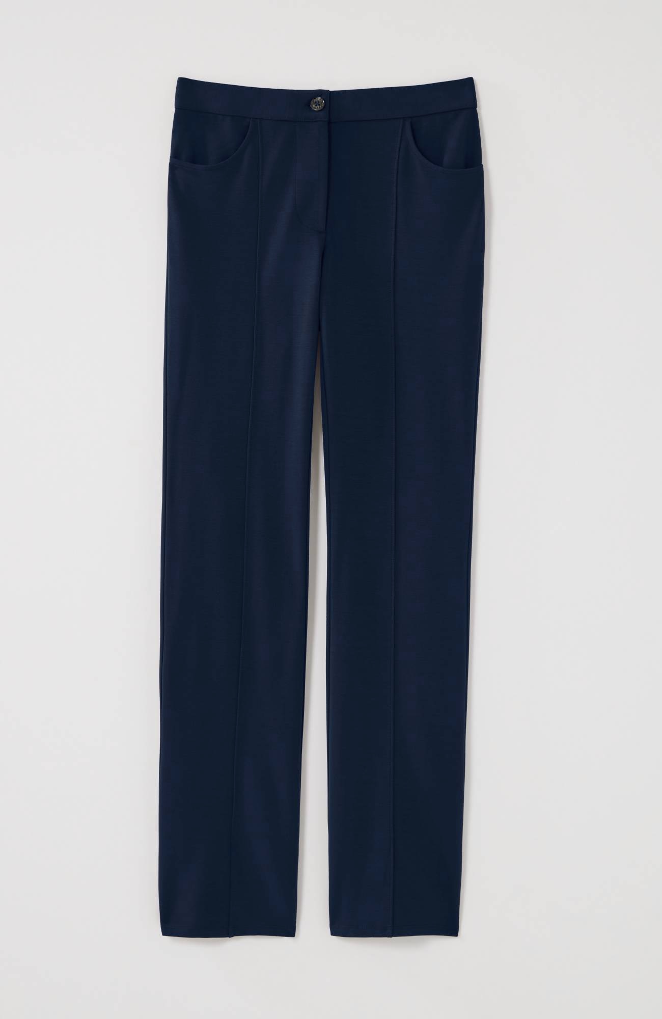 Wearever Double-Face Jersey Boot-Cut Trousers