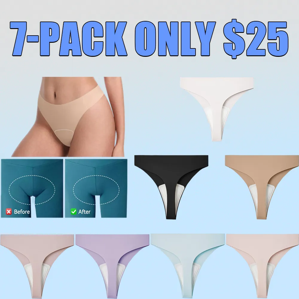Women's Seamless Camel Toe Cover Thongs – G-String Underwear
