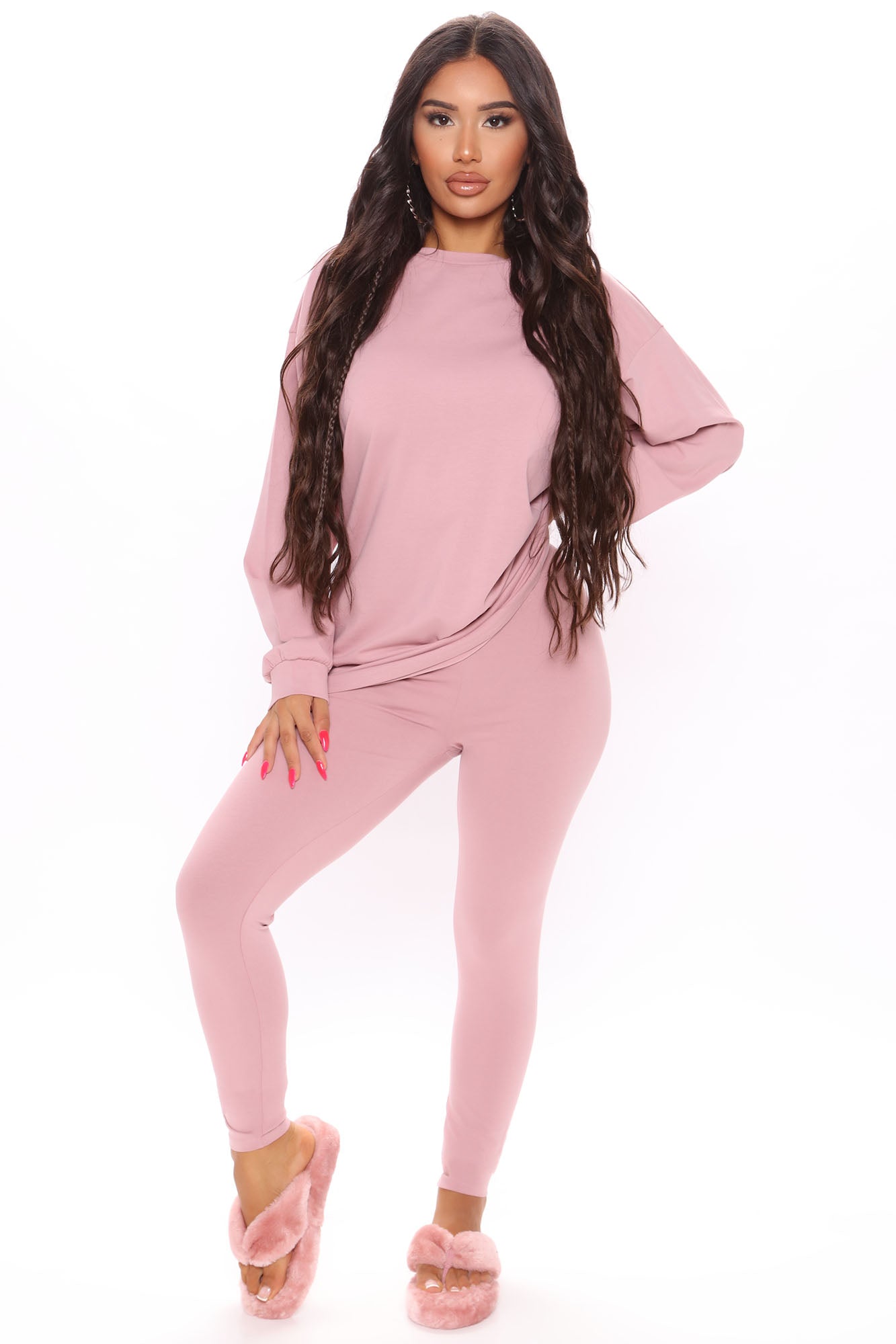 Paparazzi Legging Set - Dusty Mauve