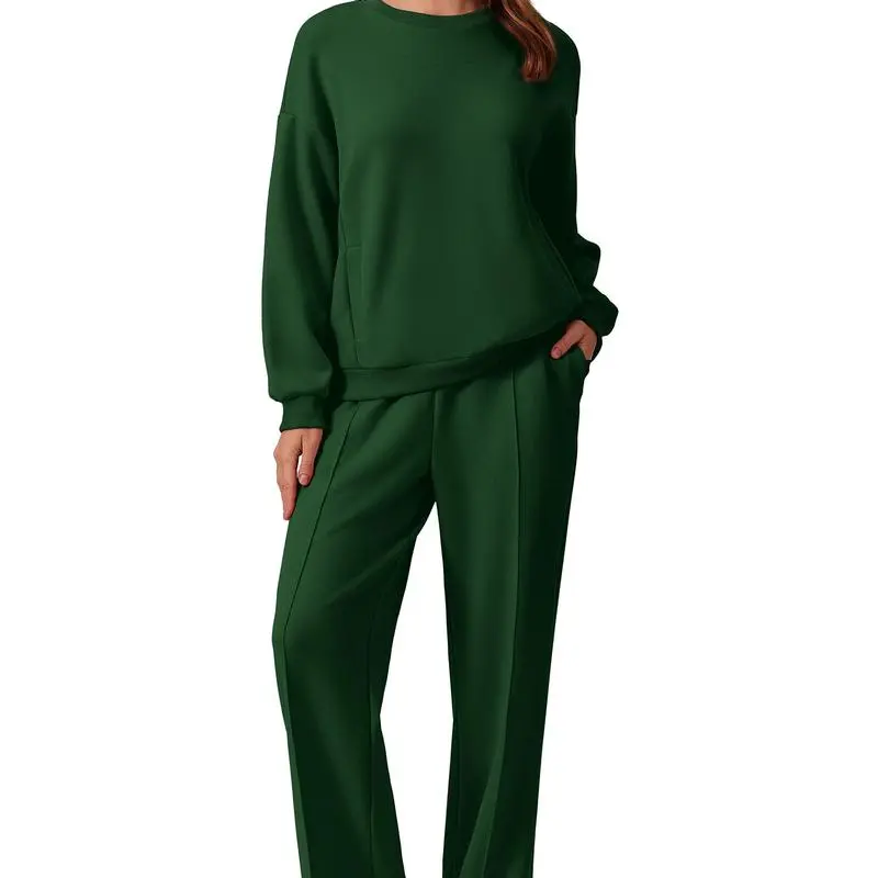 2-Piece Long Sleeve Sweatshirt & Pants Set