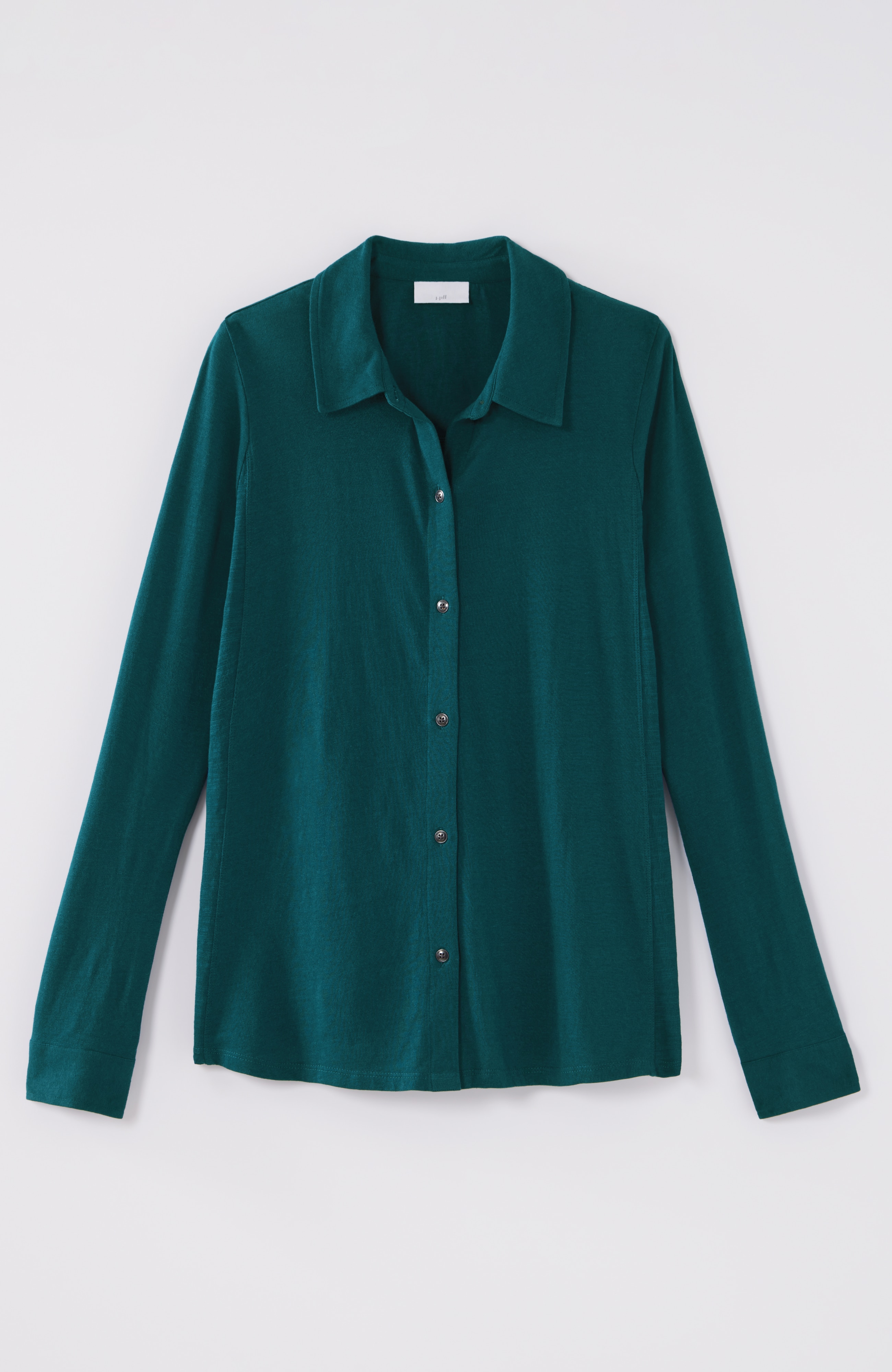 Button-Front Knit Shirt