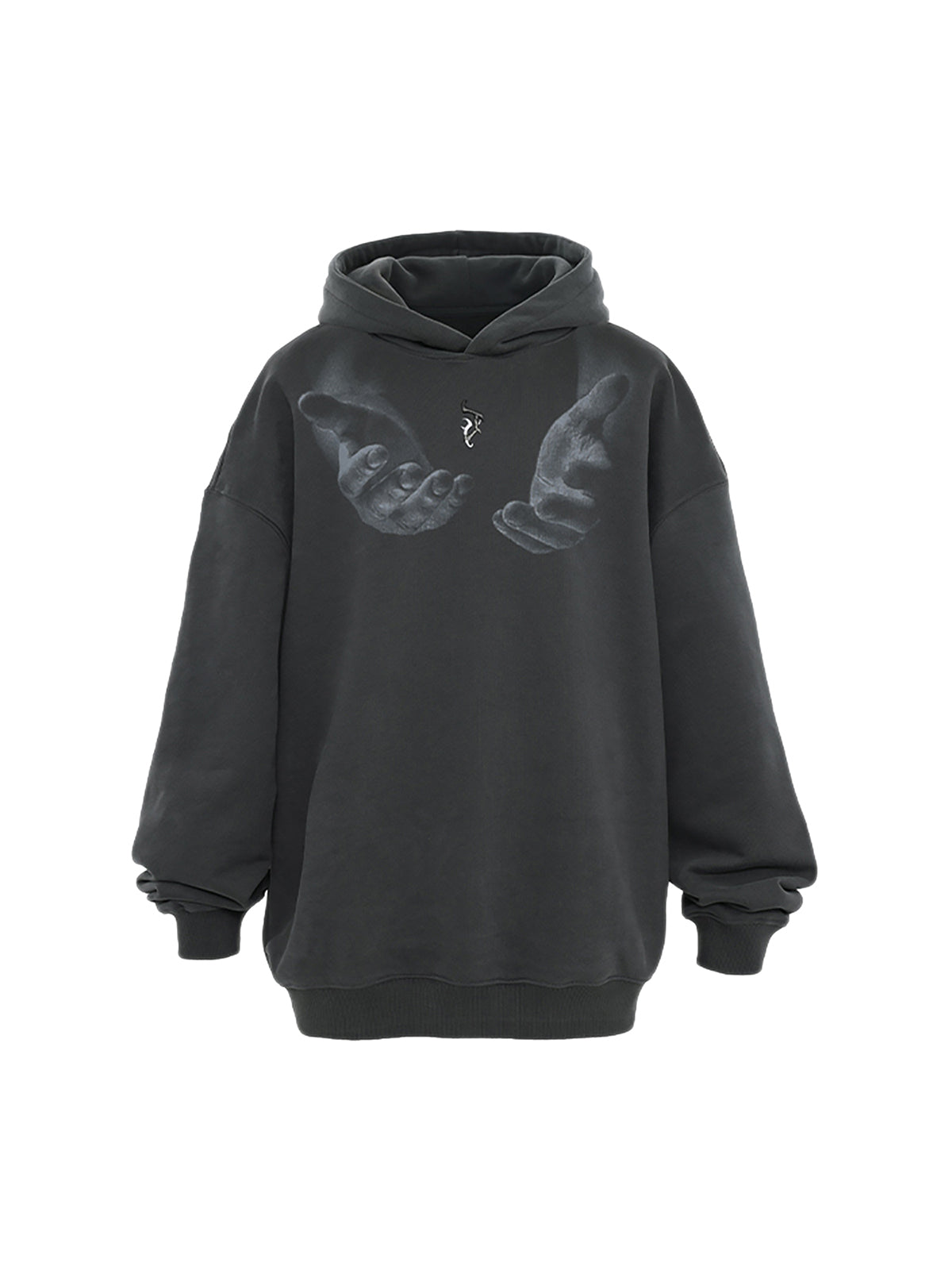 Monogram Embroidered Hand Print Hoodie - 1876