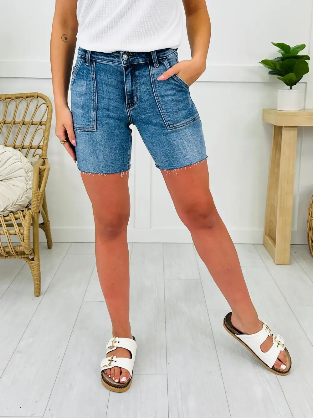 Judy Blue Patch Perfect Bermuda Shorts