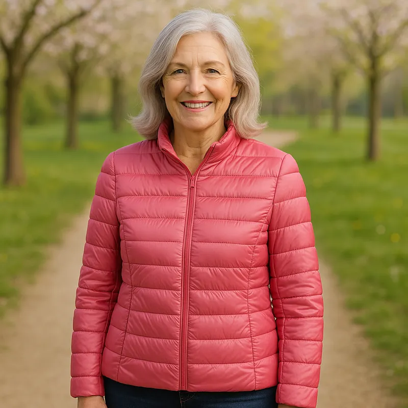 Ulla Lightweight Transitional Jacket | Salmon