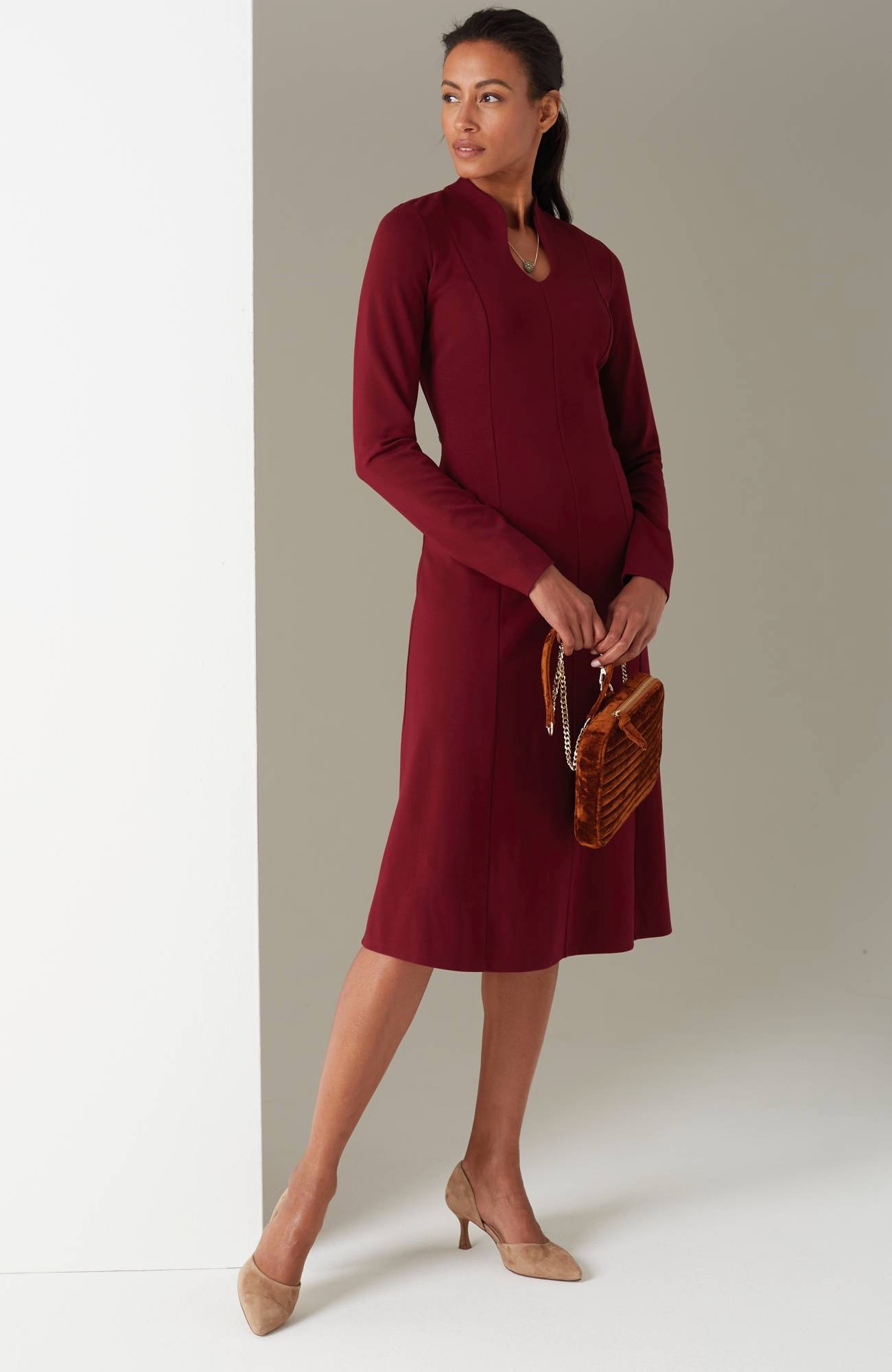 wearever double-face jersey dress