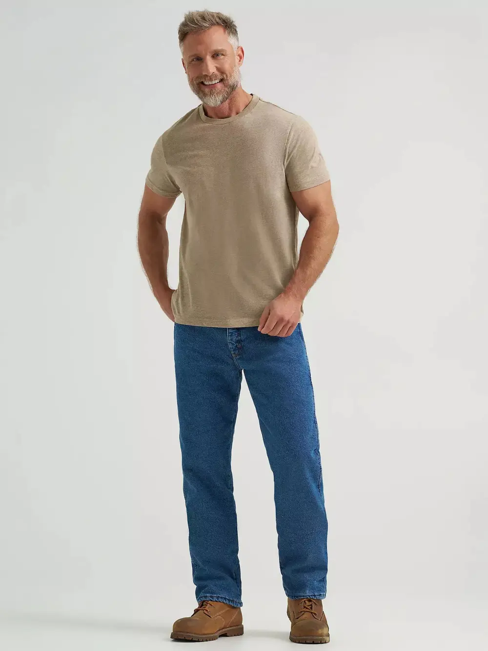 WRANGLER RUGGED WEAR THERMAL JEAN IN STONEWASHED