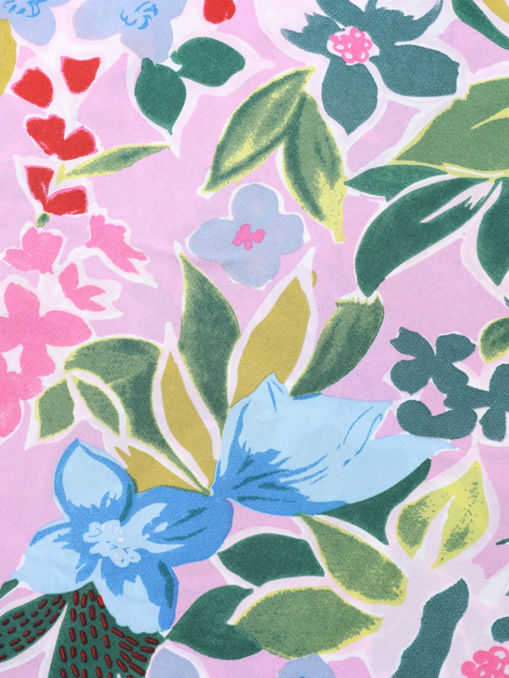 Sunkissed Floral Lotus Leaf Sleeve Blouse