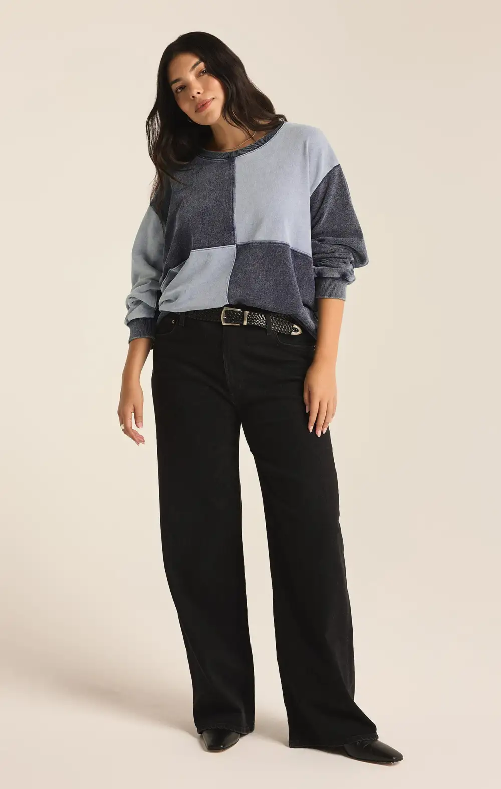 Fair & Square Denim Sweatshirt