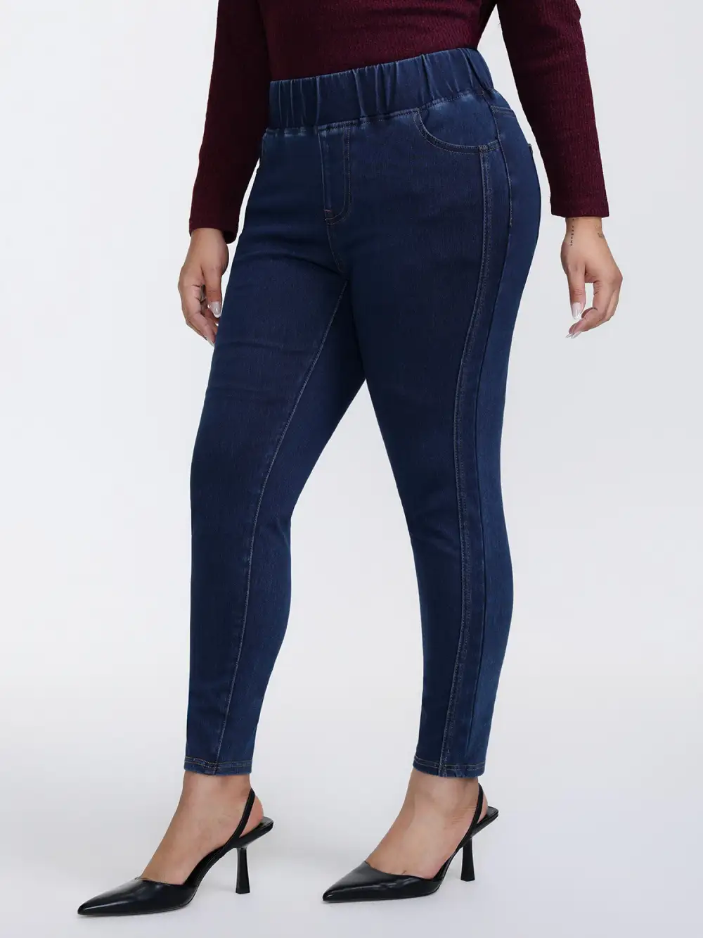 Supersoft Stretchy Skinny-Fit Knit Jeans