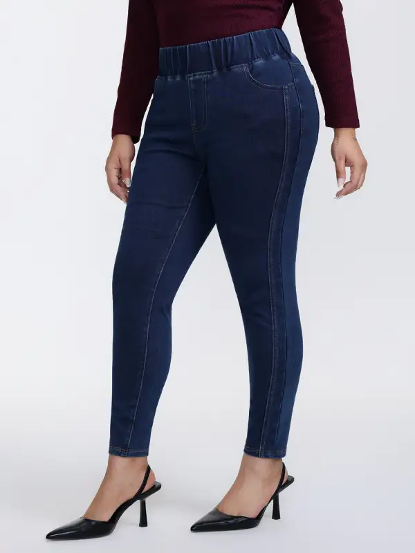 Supersoft Stretchy Skinny-Fit Knit Jeans