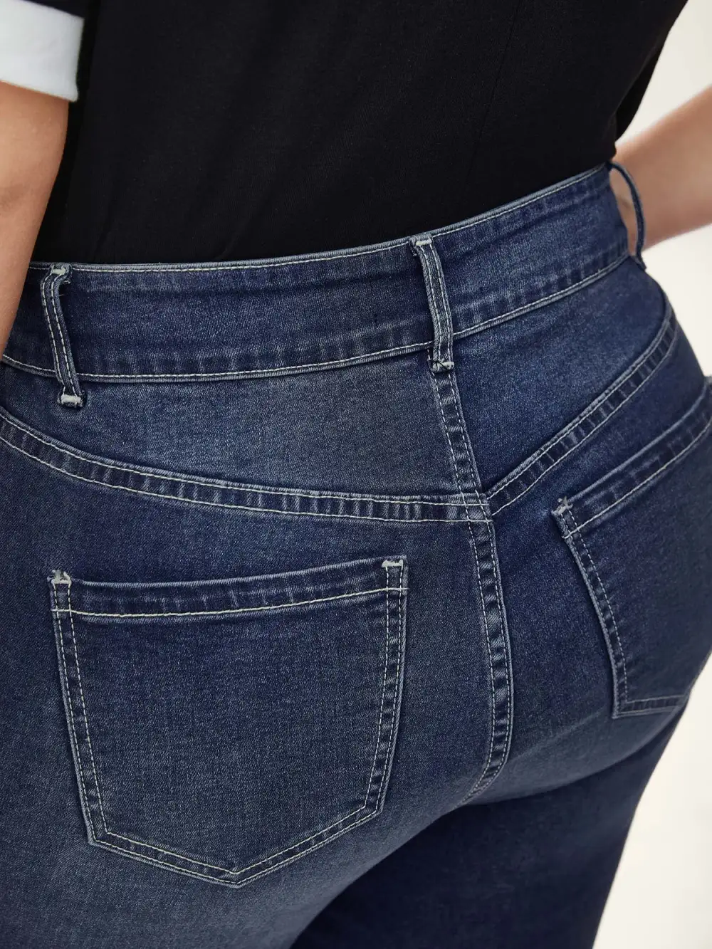 Whiskered Wash Crop Skinny-Fit Jeans