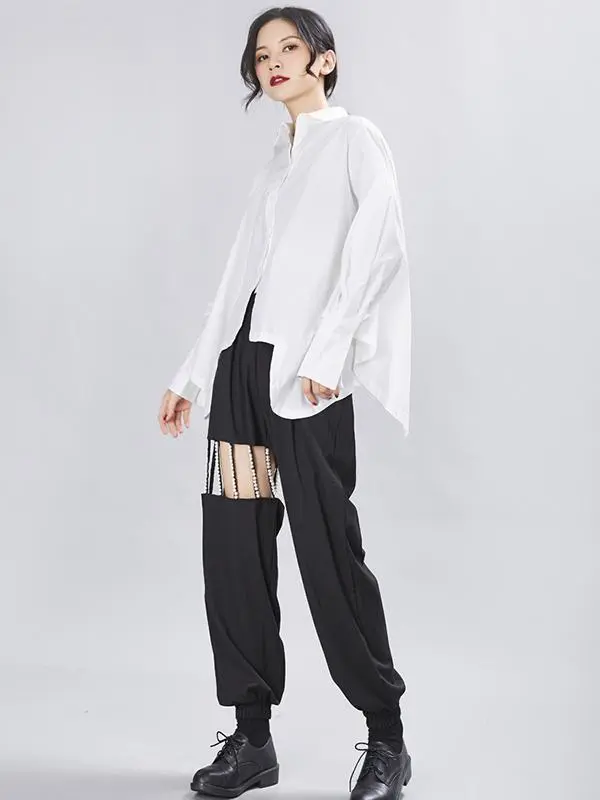 Original Cropped Solid Designed Shirt