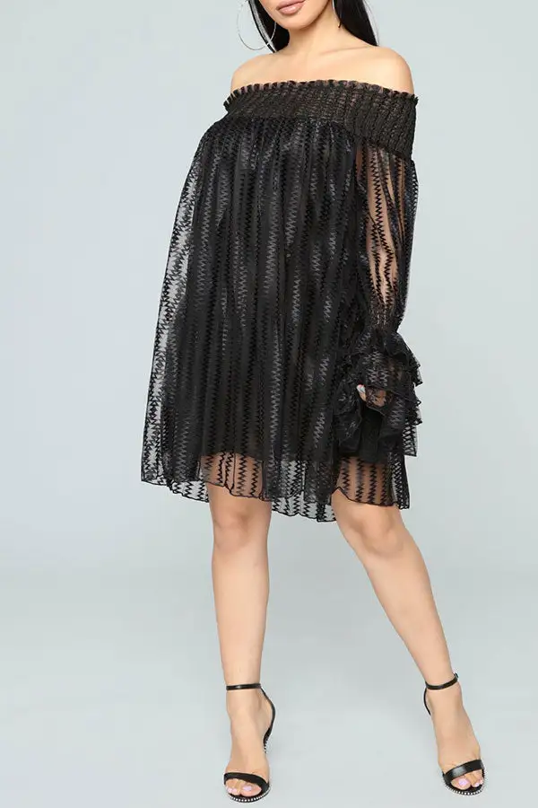  Glamorous Off Shoulder Mini Dress