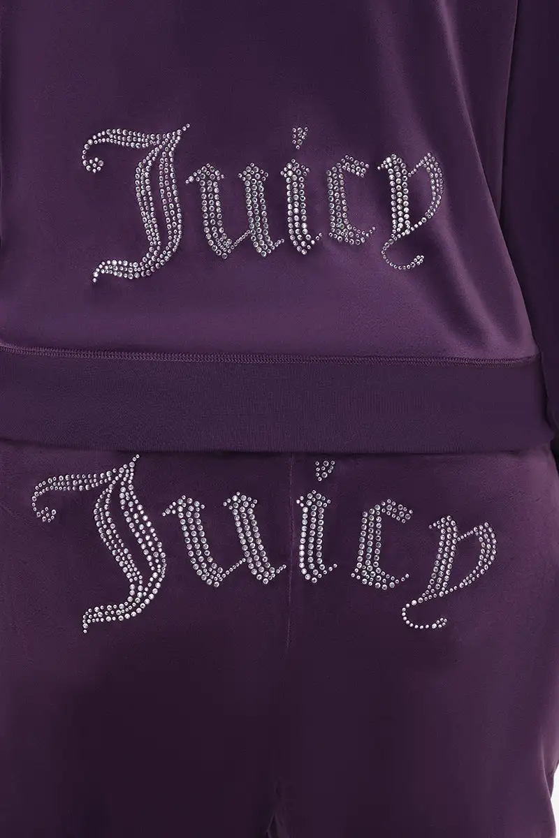 Plus-Size OG Big Bling Velour Hoodie
