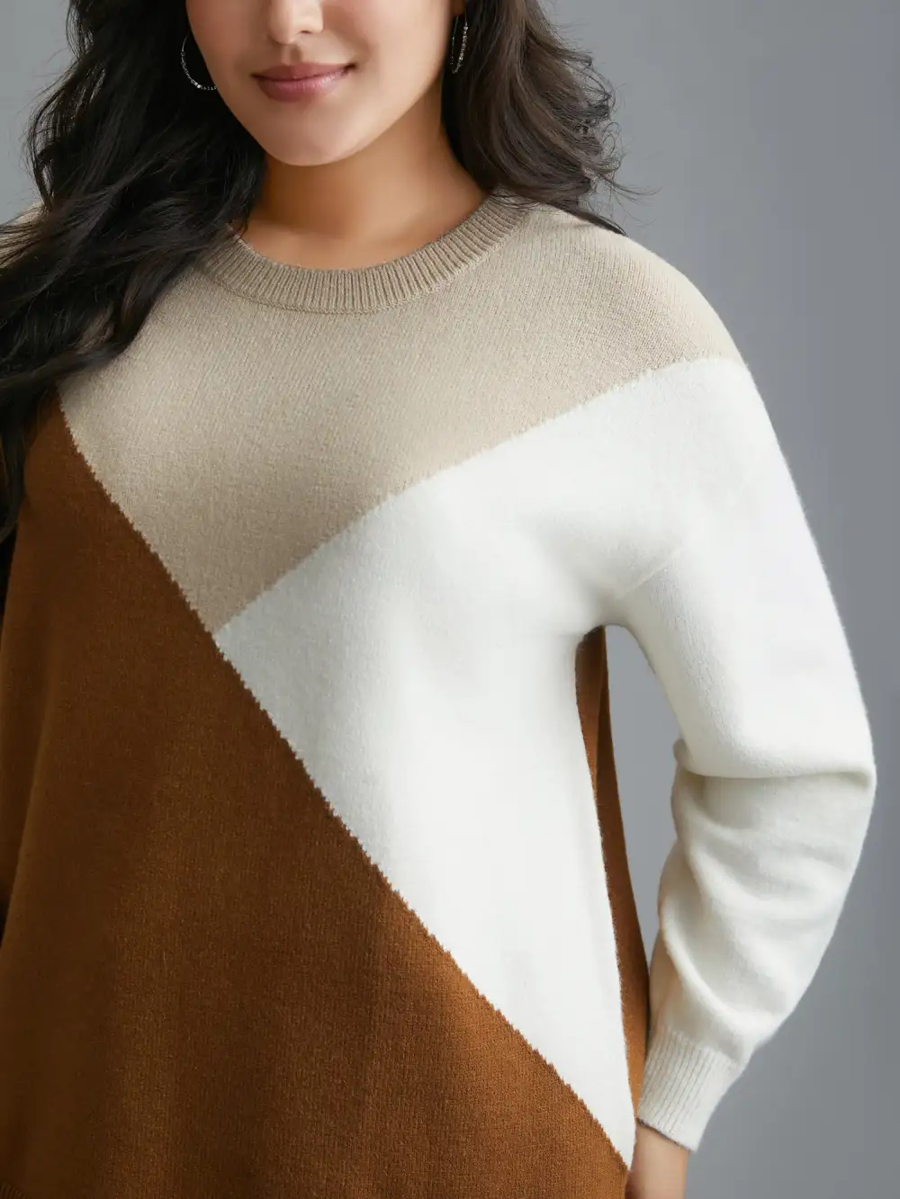 Supersoft Essentials Color Block Crew Neck Pullover
