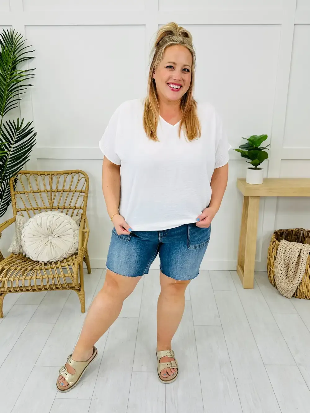 Judy Blue Patch Perfect Bermuda Shorts