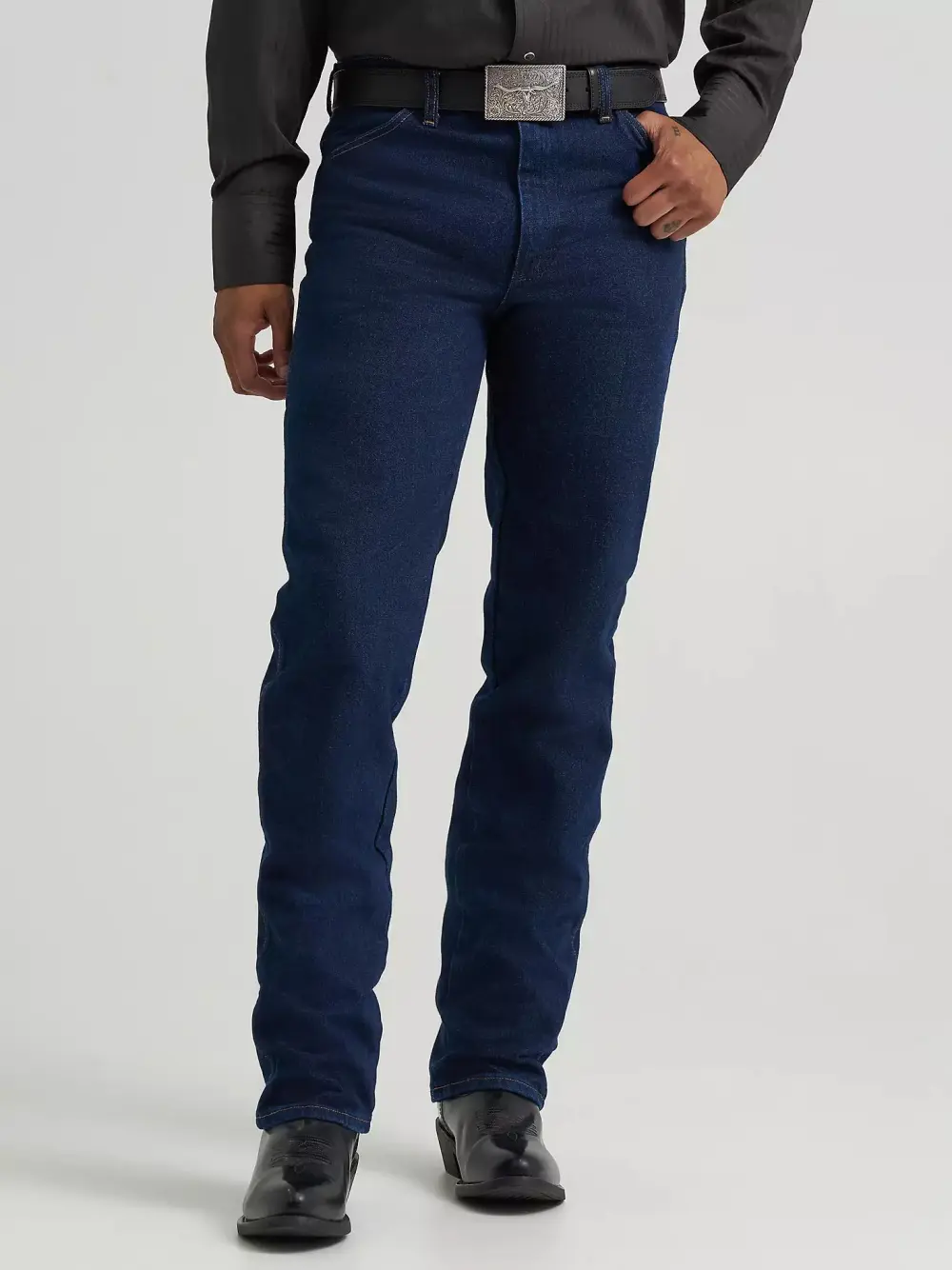 COWBOY CUT SILVER EDITION SLIM FIT JEAN IN BLACK