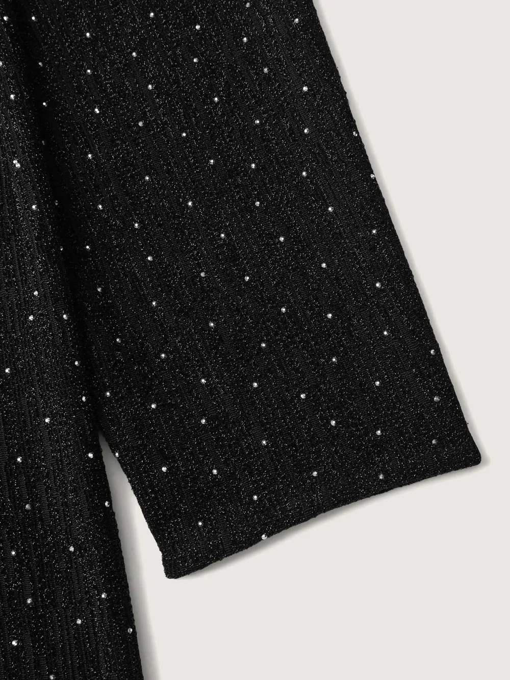 Metallic Detail Shimmery Back Bow Midi Dress