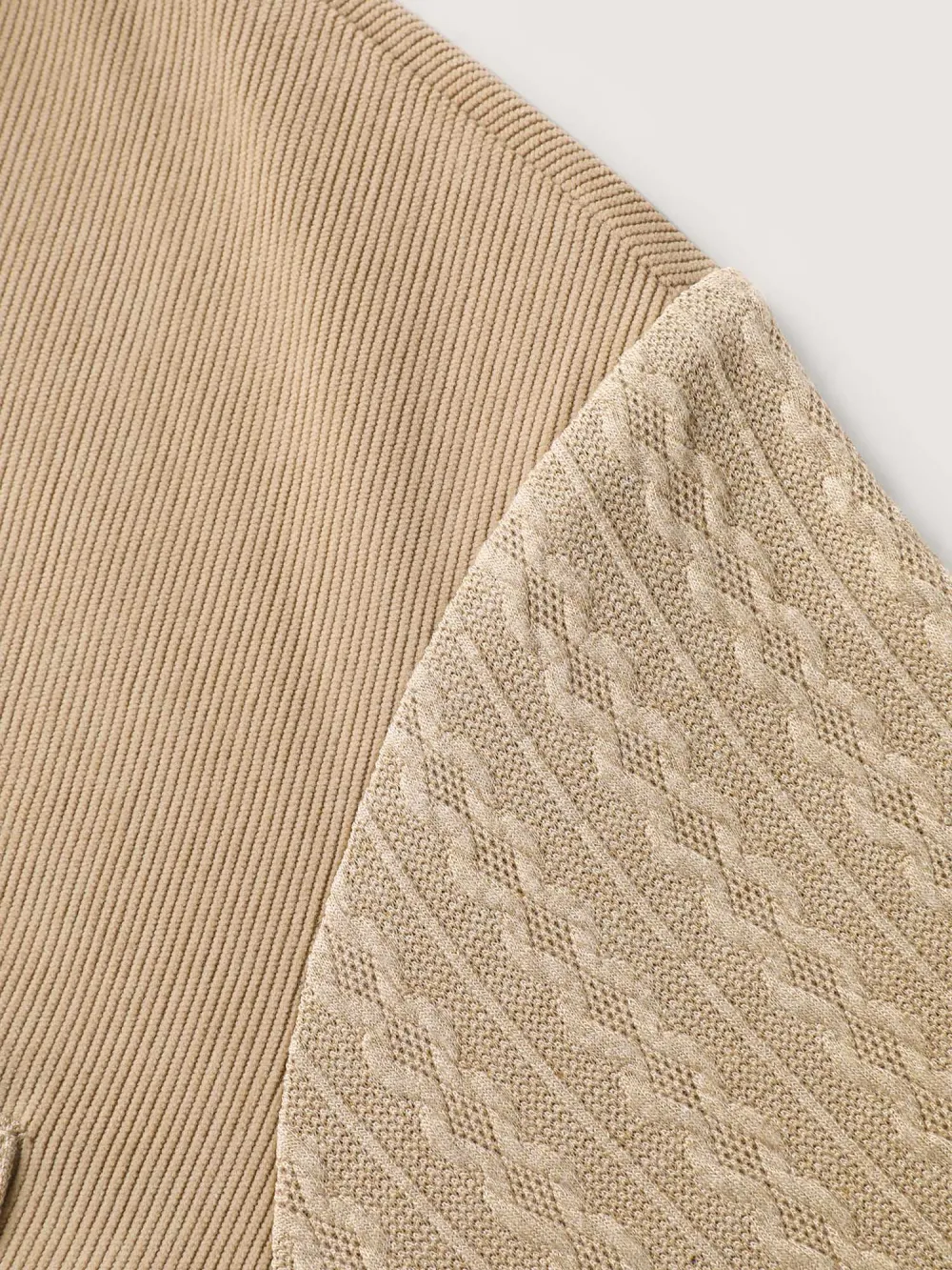 High-Low Hem Color Contrast Jacket