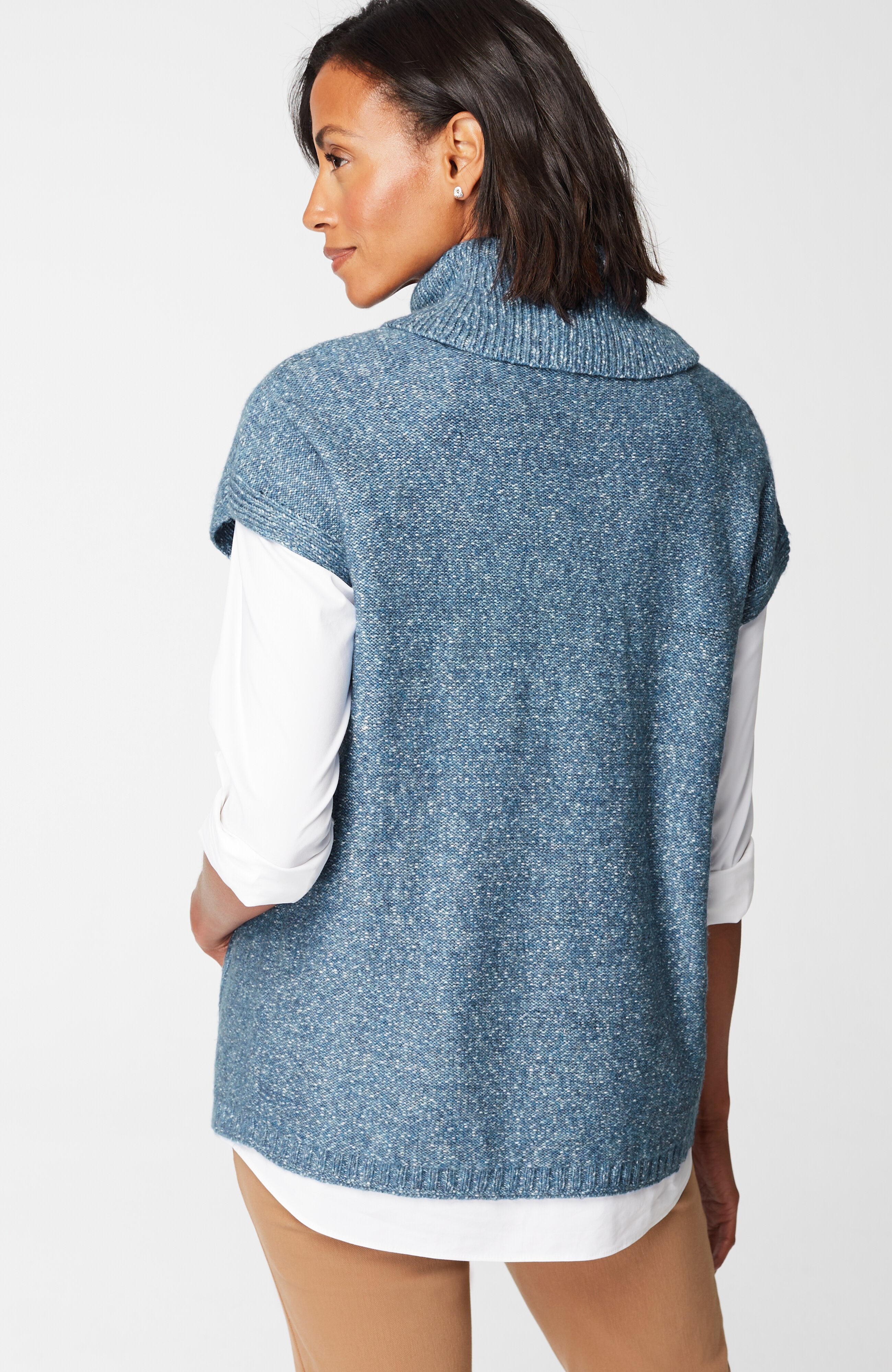Wearever Cowl-Neck Short-Sleeve Sweater