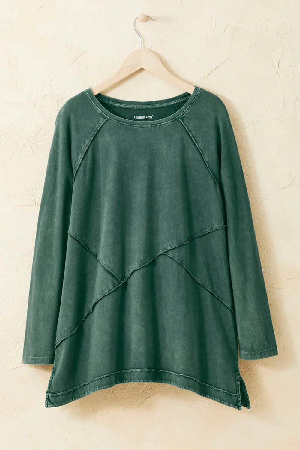 Vintage-Wash Seamed Tunic