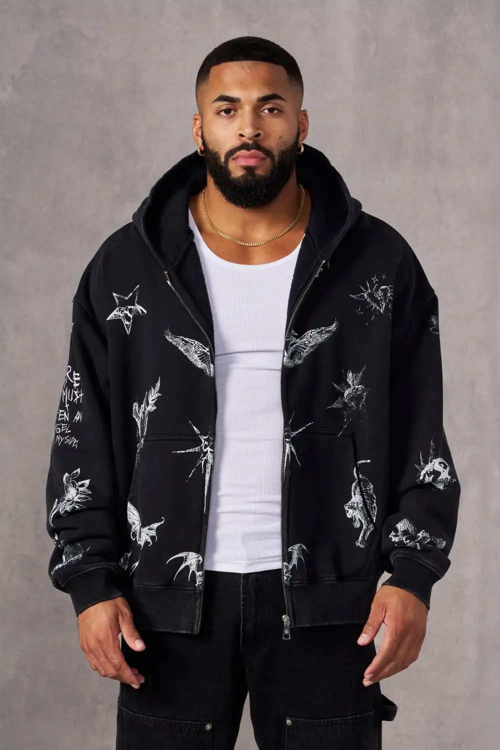 5061 - Inked Zip-up Hoodies