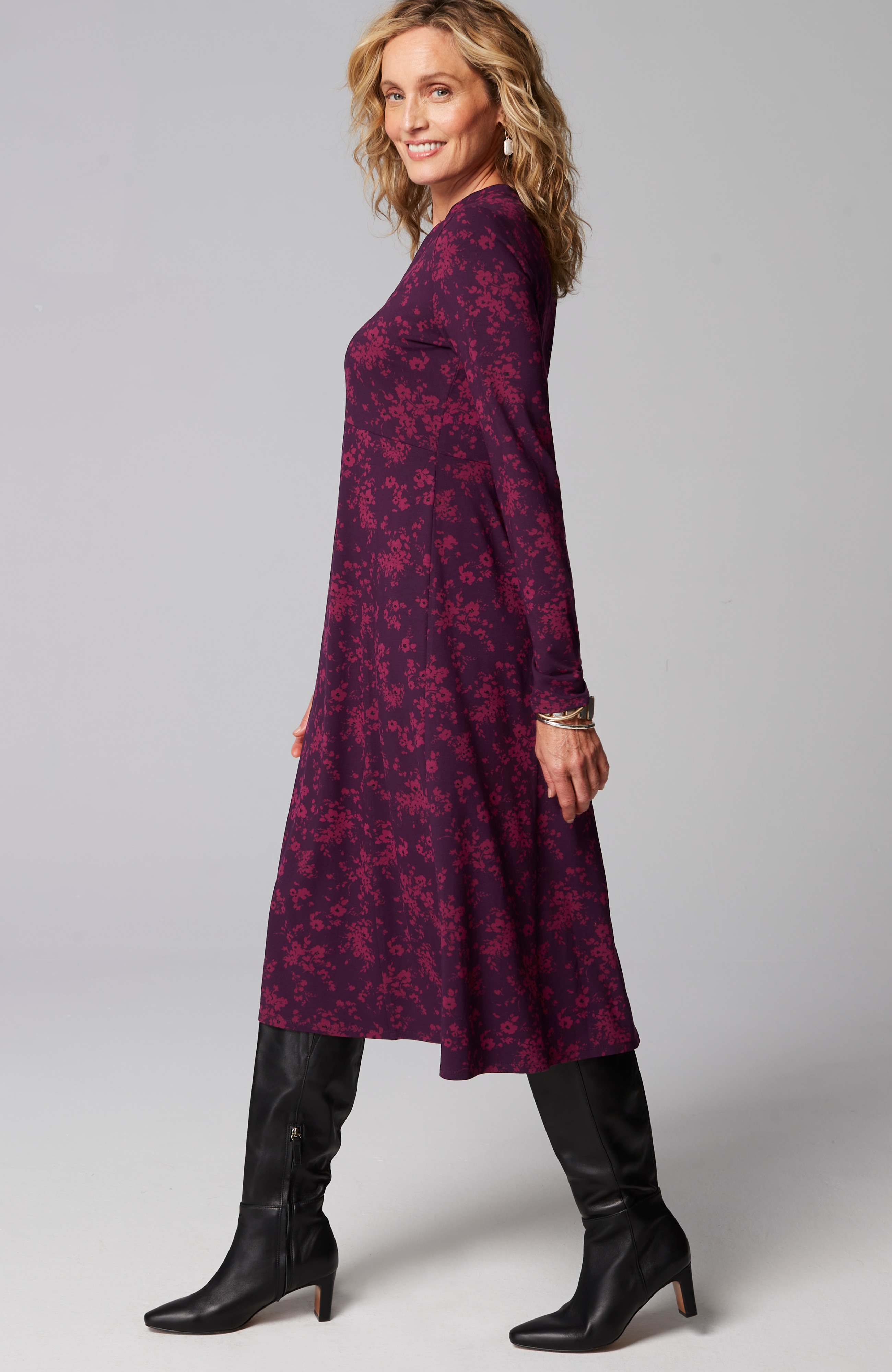 Wearever Princess-Seamed V-Neck Dress