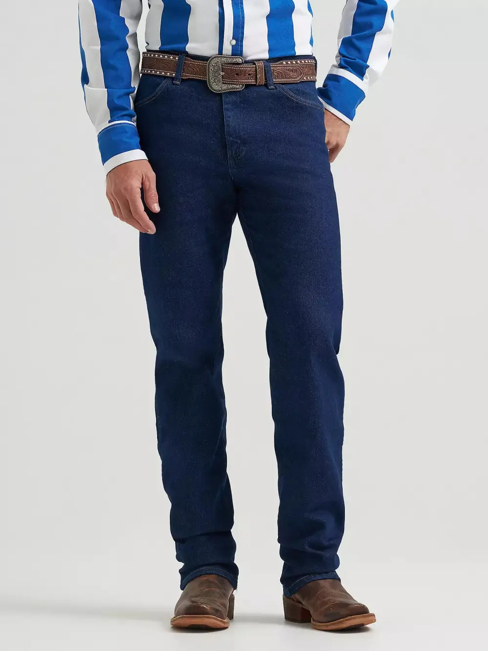 WRANGLER COWBOY CUT BOOTCUT STRETCH REGULAR FIT JEAN IN NAVY