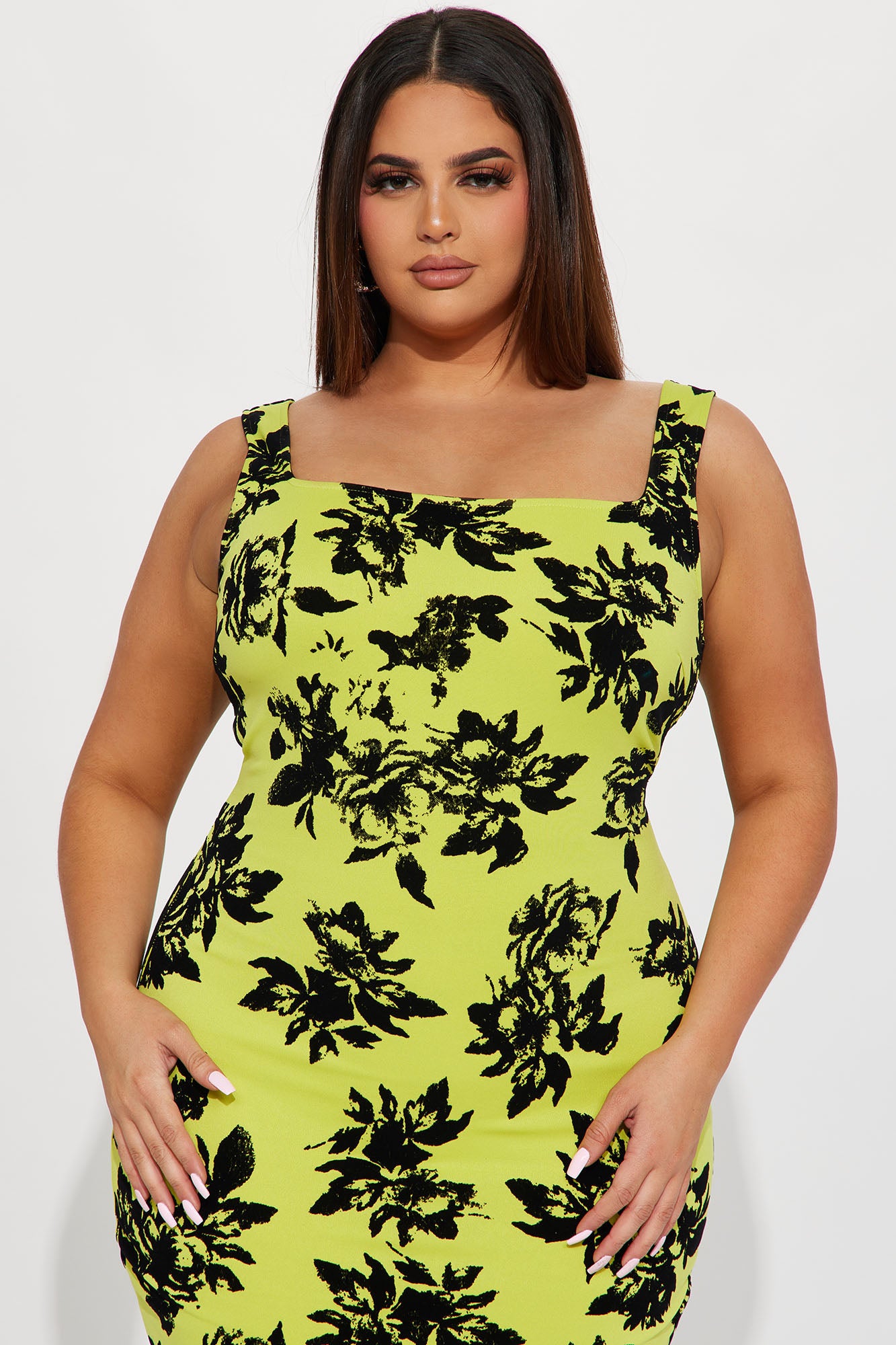Palm Springs Floral Maxi Dress - Yellow