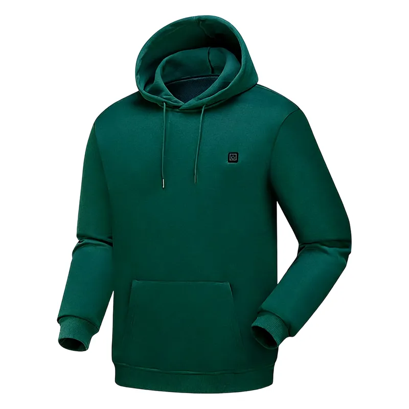 Men Electric Heating Sweatshirt with Fleece Lining-Including batteries